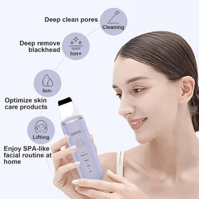 GUGUG Skin Scrubber Spatula showing control buttons