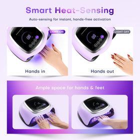 Gugusure nail dryer showcasing spacious hand compartment