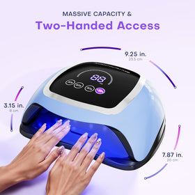 Gugusure UV Nail Lamp in a nail care setup