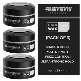 Gummy Hair Styling Wax 150ml front view with matte finish