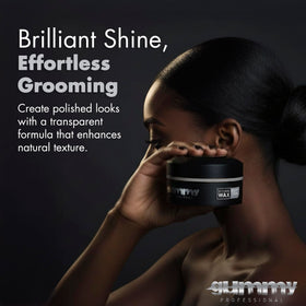 Gummy Hair Styling Wax 150ml with texture applied to hair