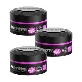 Gummy Hair Wax Pack of 3 jars front view