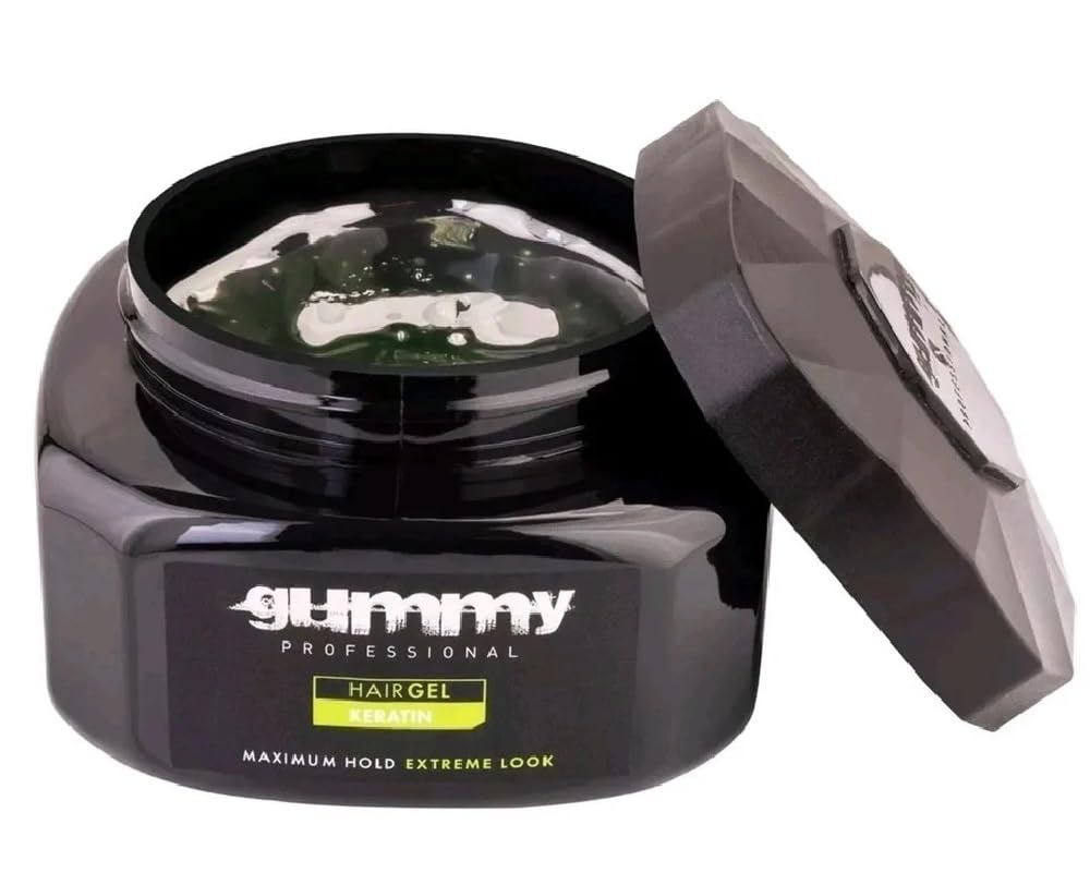 Gummy Keratin Hair Gel 500 ml side view showing texture