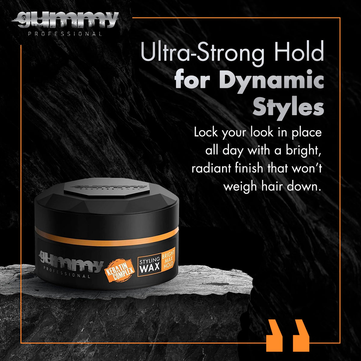 Gummy Max Hold Hair Wax pack of 3 with glossy finish