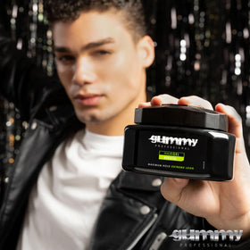 Gummy Professional Hair Gel packaging and texture