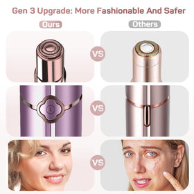 gurelax Facial Hair Removal Device compact design in travel pouch