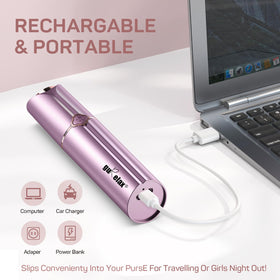 gurelax Facial Hair Removal Device in use on upper lip