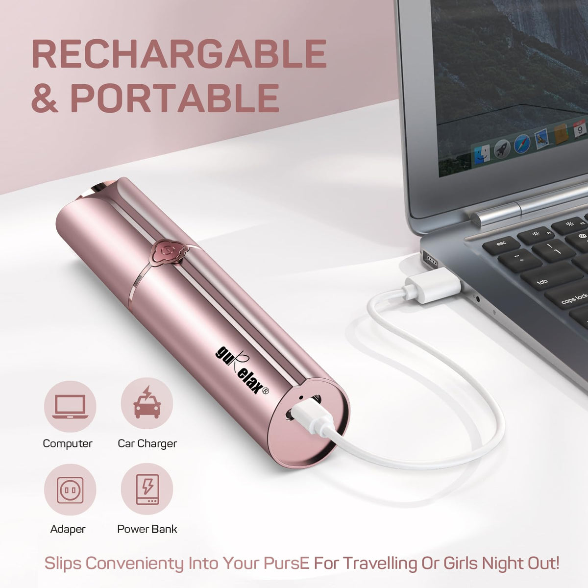 gurelax Facial Hair Remover compact design for travel