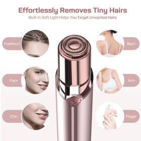 gurelax Facial Hair Remover showing dual ring blade design