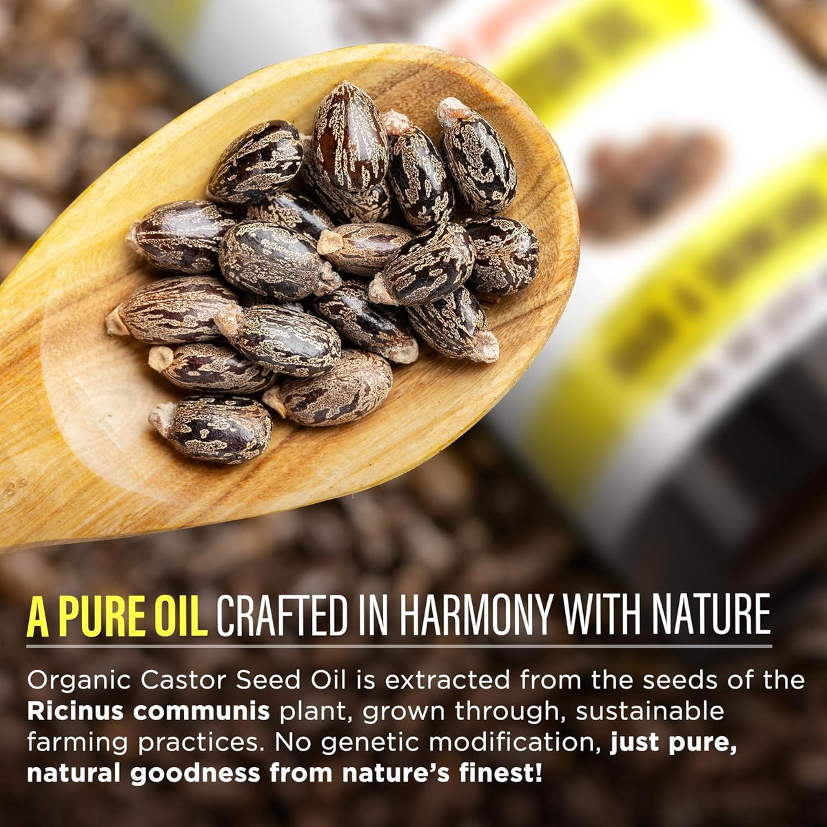 GuruNanda Castor Oil Organic 8 Fl oz with natural ingredients