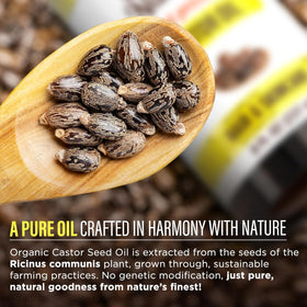 GuruNanda Castor Oil Organic 8 Fl oz with natural ingredients