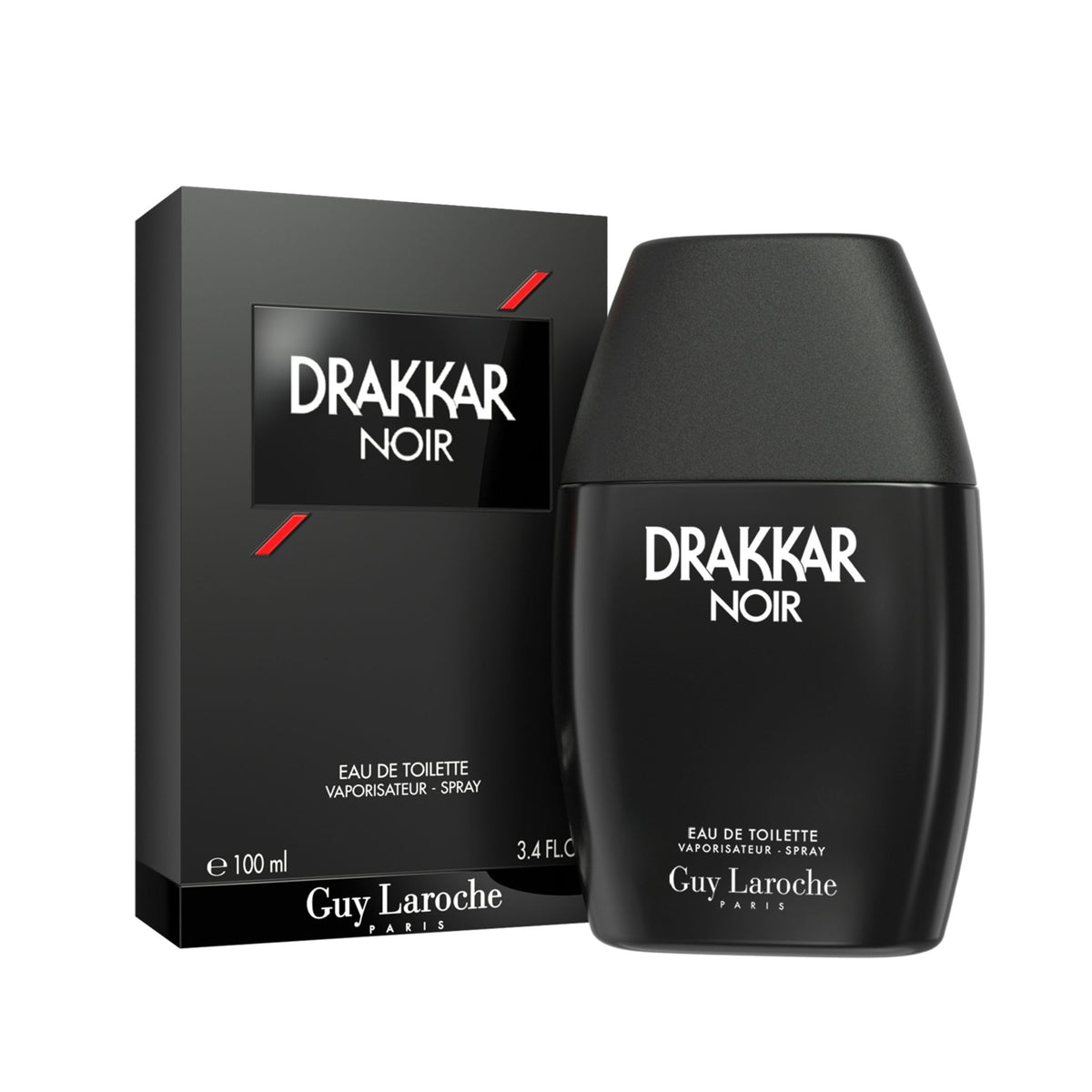 Guy Laroche Drakkar Noir black matte bottle front view