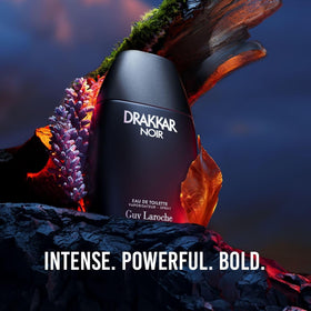 Guy Laroche Drakkar Noir black matte bottle side view