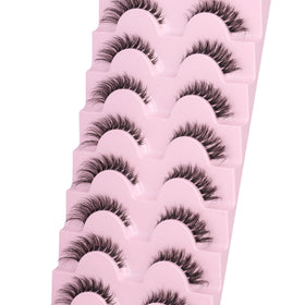 GVEFETIEE false eyelashes demonstrating easy application
