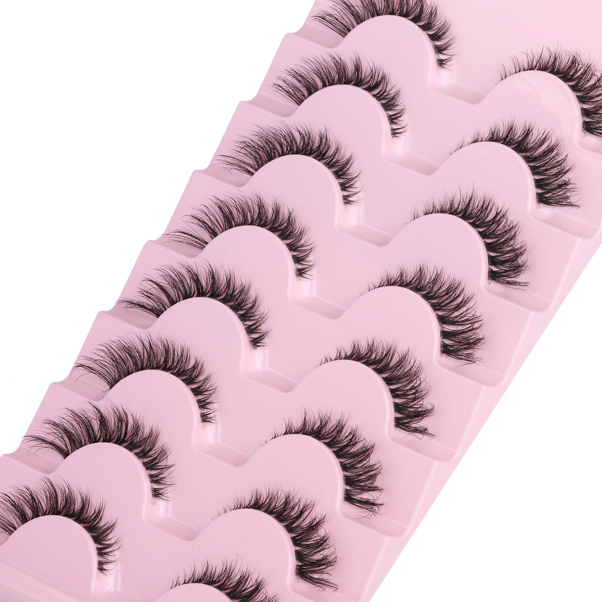 GVEFETIEE false eyelashes with various styles displayed