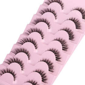 GVEFETIEE false eyelashes with various styles displayed