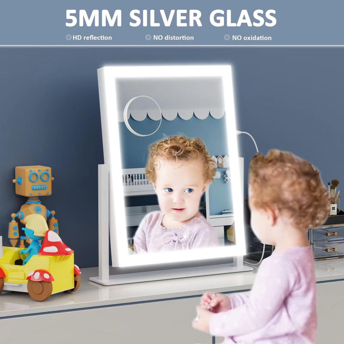 Gvnkvn 15.2" lighted makeup mirror with packaging