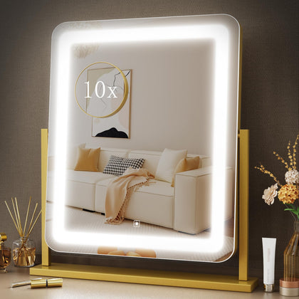 Gvnkvn Lighted Makeup Mirror front view with 120 LED lights
