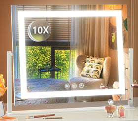 Gvnkvn Lighted Makeup Mirror front view with 120 LED lights