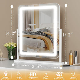 Gvnkvn Lighted Makeup Mirror in a vanity setup