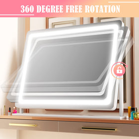 Gvnkvn Lighted Makeup Mirror in a vanity setup