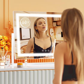 Gvnkvn Lighted Makeup Mirror with adjustable brightness