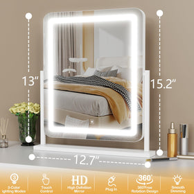 Gvnkvn Lighted Makeup Mirror with bright daylight mode