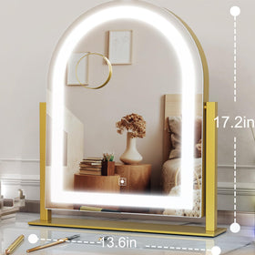 Gvnkvn Makeup Mirror showing 10X magnification detail