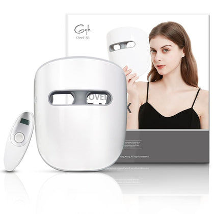 GYH LED Face Mask front view with blue, red, and near-infrared light