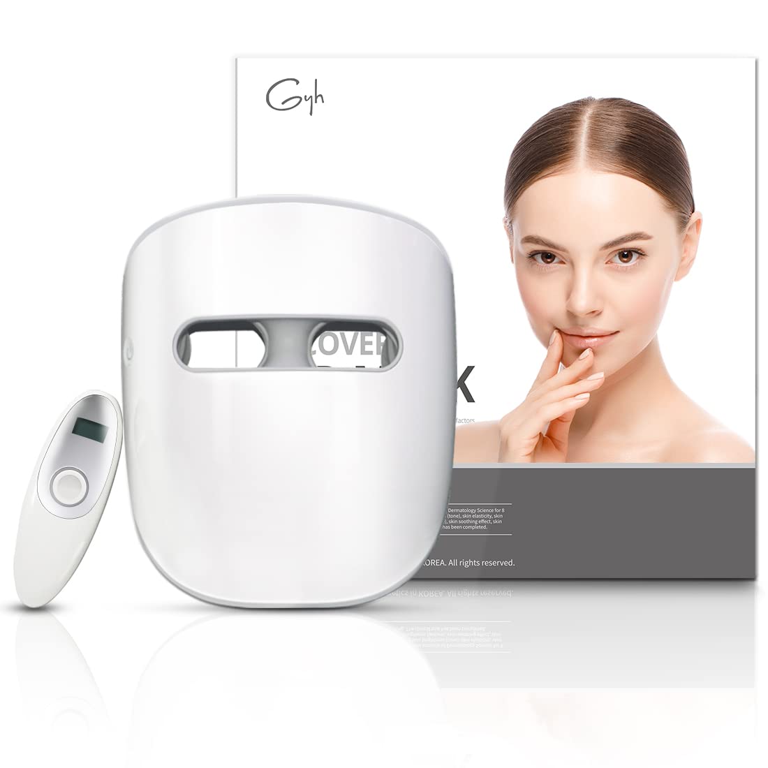 GYH LED Face Mask front view with blue, red and near-infrared light