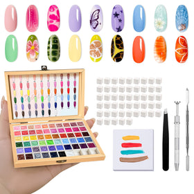 GZIXBDA 57 Colours Patting Gel Polish Palette front view