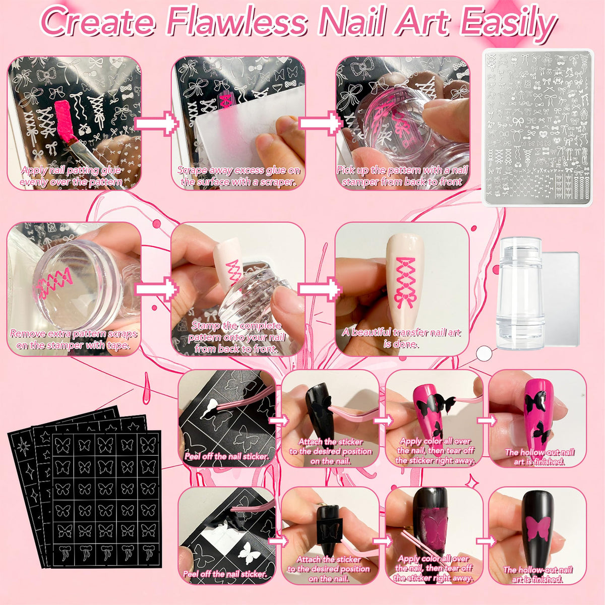 GZIXBDA gel polish palette with organized colour sections
