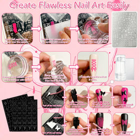 GZIXBDA gel polish palette with organized colour sections