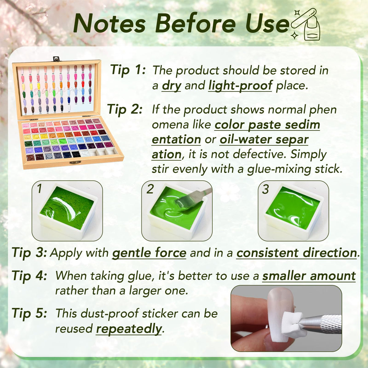 GZIXBDA gel polish palette with UV lamp