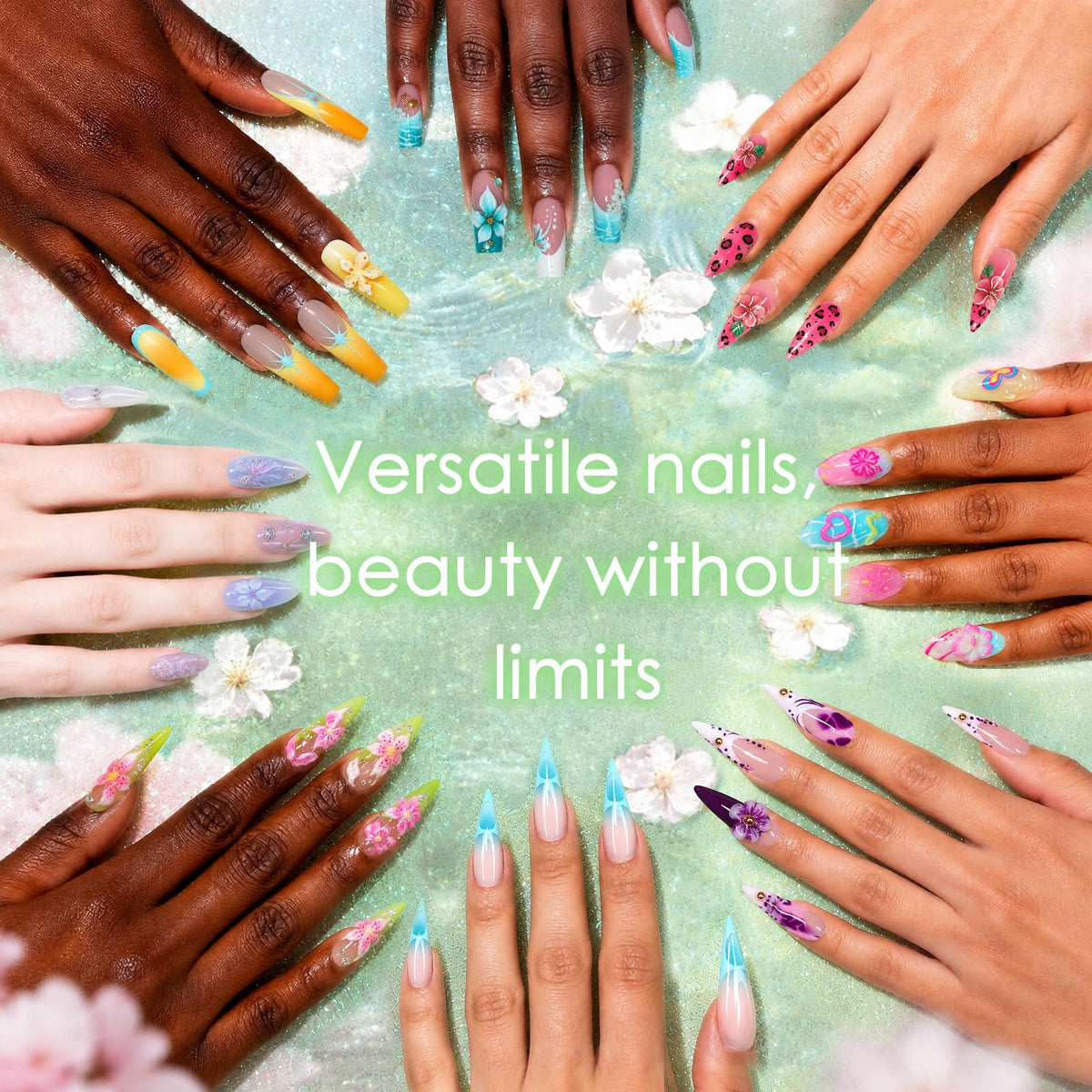 GZIXBDA palette with nail sponge application