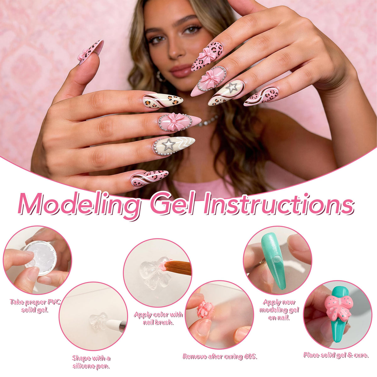 GZIXBDA Patting Gel Polish Palette showing vibrant colours