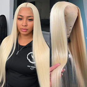 GZX 613 Blonde HD Lace Front Wig front view