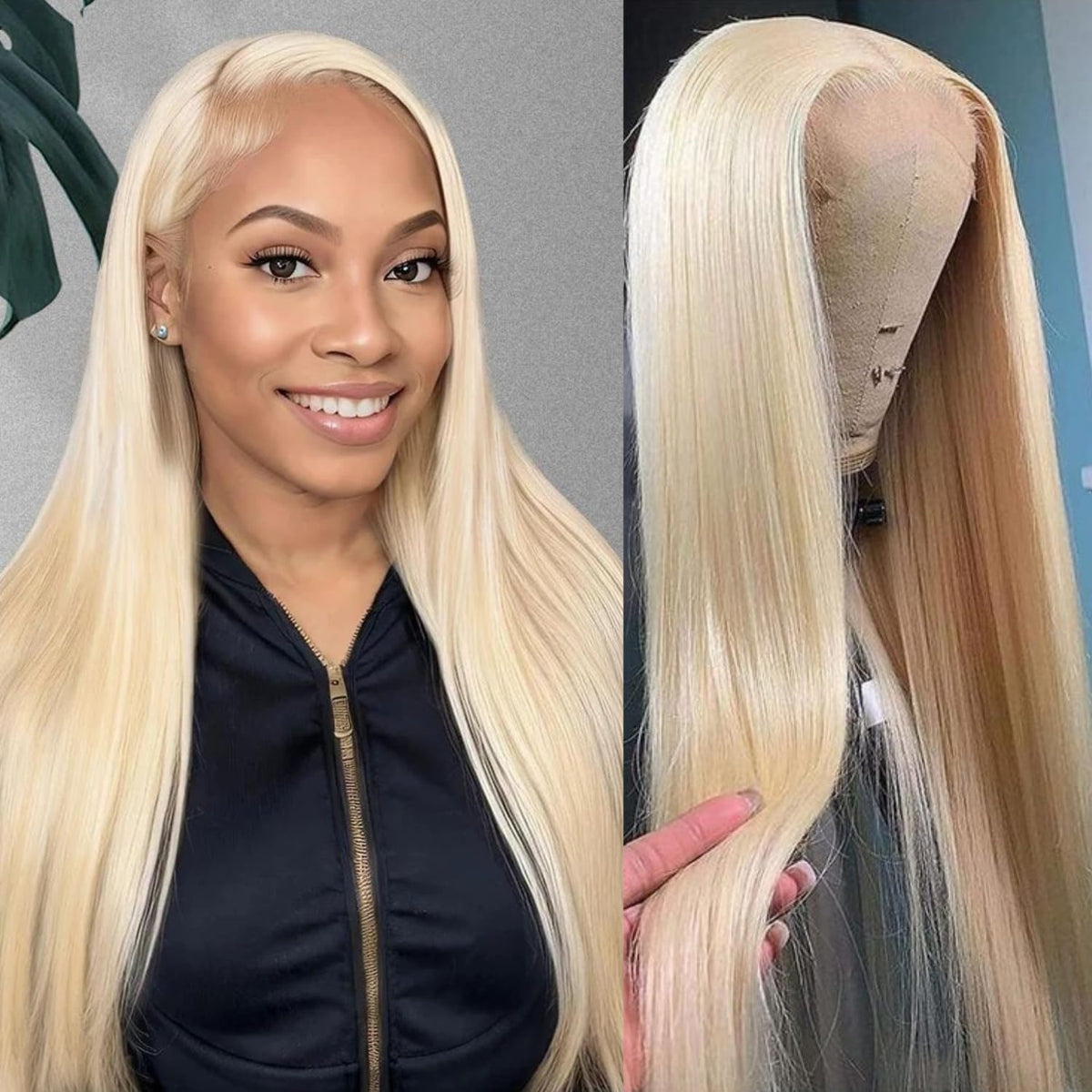 GZX Blonde 613 HD Lace Front Wig front view