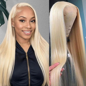 GZX Blonde 613 HD Lace Front Wig front view