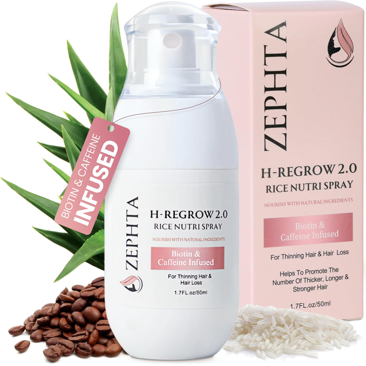 H-Regrow Hair Growth Spray front view with label