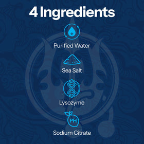 H2Ocean Aftercare Spray with sea salt background