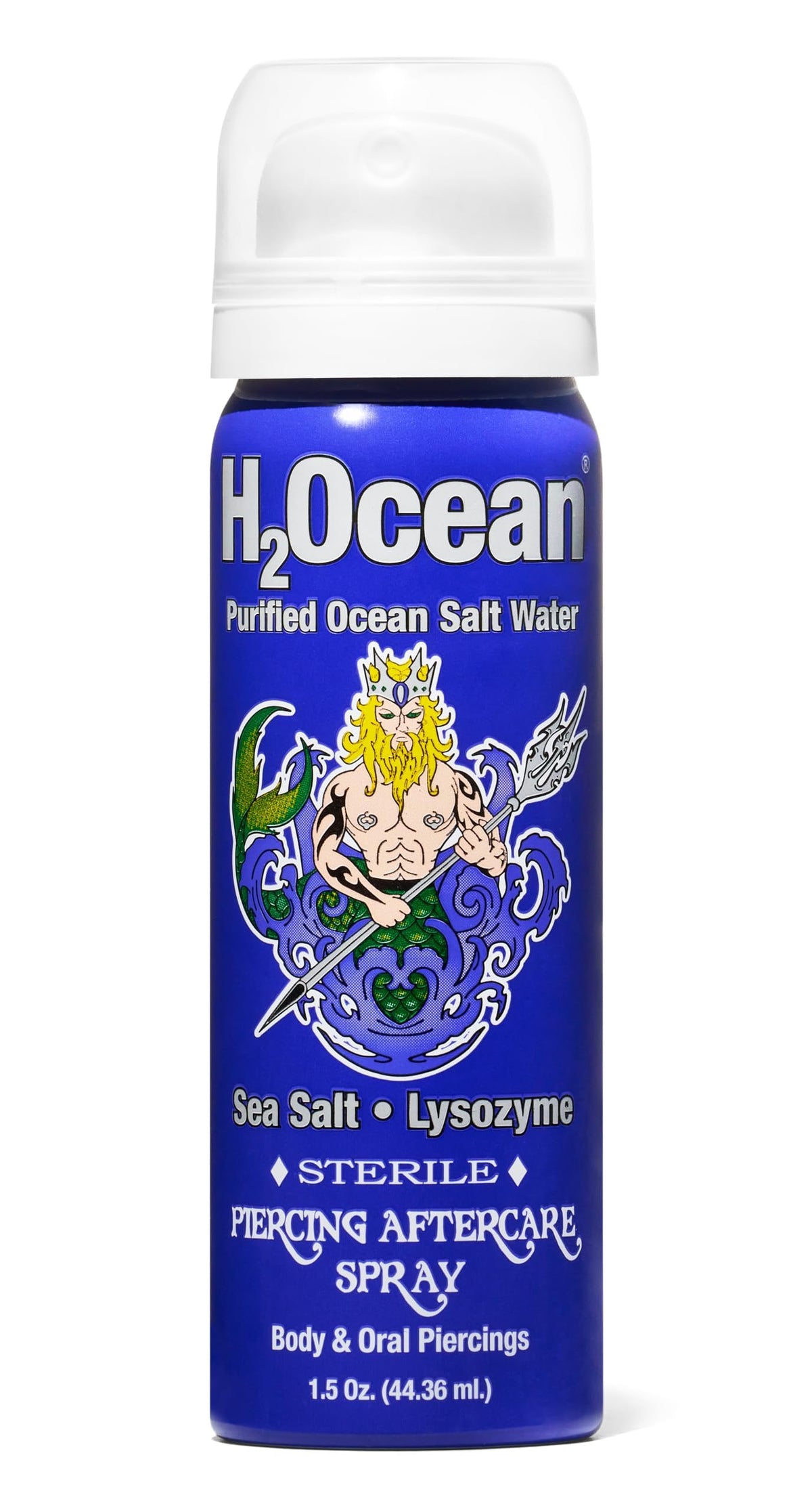 H2Ocean Piercing Aftercare Spray 1.5oz front view