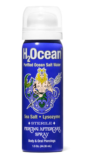 H2Ocean Piercing Aftercare Spray 1.5oz front view