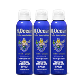 H2Ocean Piercing Aftercare Spray 4oz front view with spray nozzle