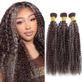 Habiliana Human Hair Bundles 24 inch deep wave P4/Grey