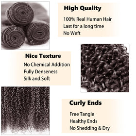 Habiliana Human Hair Bundles 26 inch deep wave P4/Grey