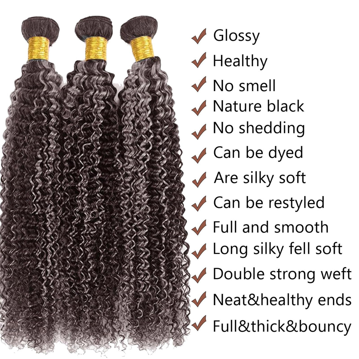 Habiliana Human Hair Bundles 28 inch deep wave P4/Grey