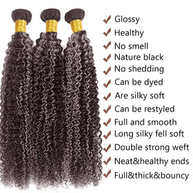 Habiliana Human Hair Bundles 28 inch deep wave P4/Grey