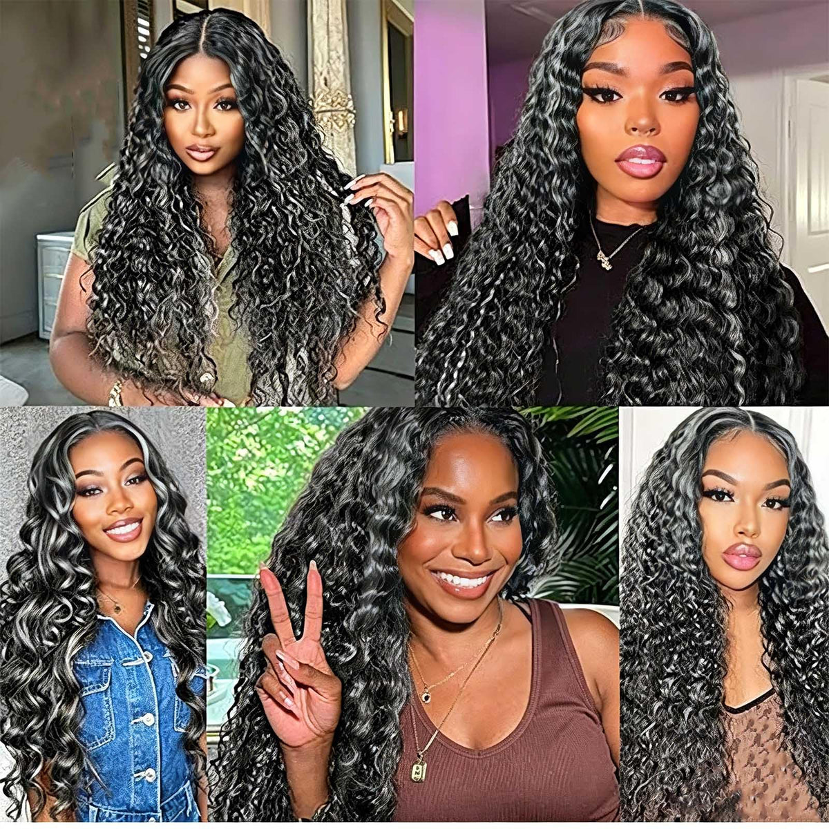 Habiliana Jerry Curly Wave hair styled on a mannequin