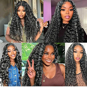 Habiliana Jerry Curly Wave hair styled on a mannequin